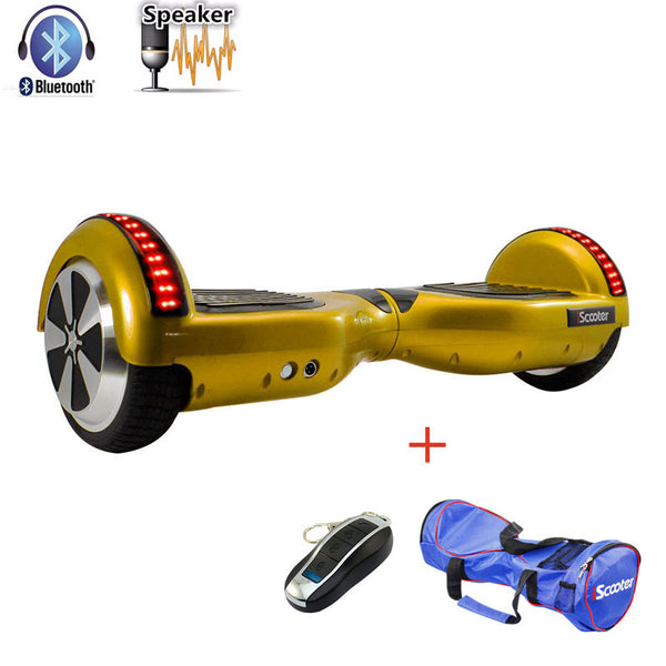 iScooter hoverboard UL2272 Bluetooth Electric Skateboard steering-wheel Smart 2 wheel self Balance Standing scooter hover board - flax stores.shopify