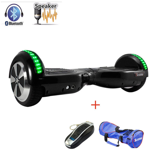 iScooter hoverboard UL2272 Bluetooth Electric Skateboard steering-wheel Smart 2 wheel self Balance Standing scooter hover board - flax stores.shopify