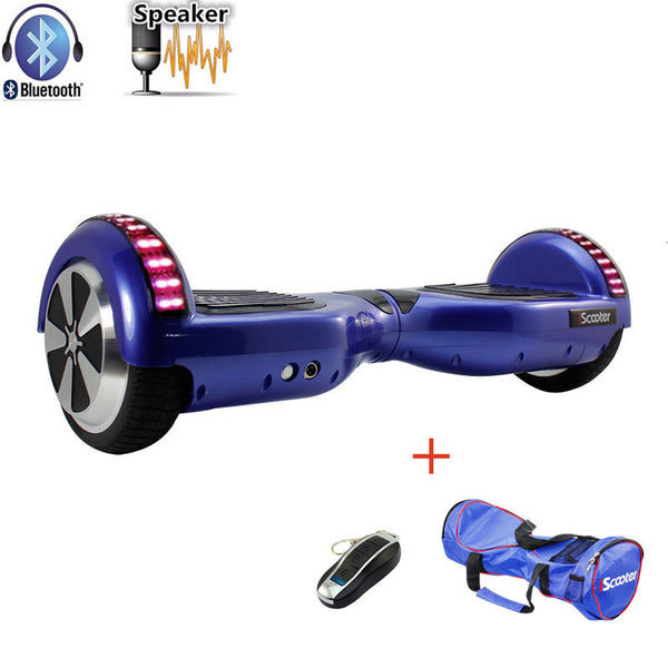 iScooter hoverboard UL2272 Bluetooth Electric Skateboard steering-wheel Smart 2 wheel self Balance Standing scooter hover board - flax stores.shopify