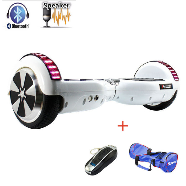 iScooter hoverboard UL2272 Bluetooth Electric Skateboard steering-wheel Smart 2 wheel self Balance Standing scooter hover board - flax stores.shopify