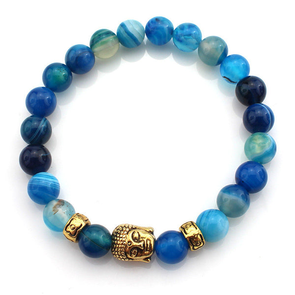 (3 pcs/lot) Natural Stone Buddha Bracelets Hot Sale Multicolor Bracelet Wristband For Women Men Fashion Jewelry Wholesale - flax stores.shopify