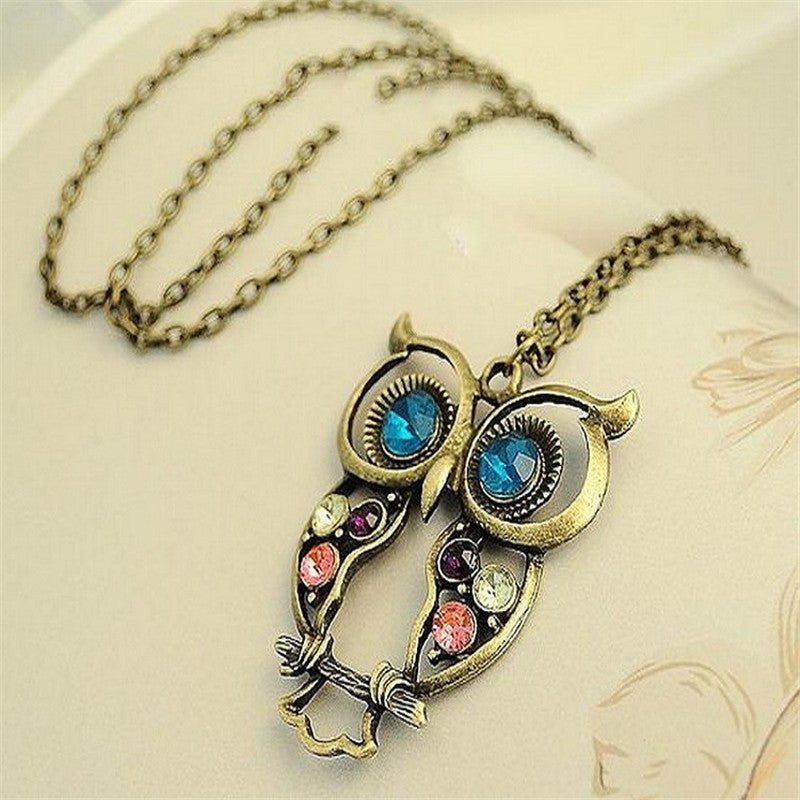 Hollow Owl Necklace - flax stores.shopify