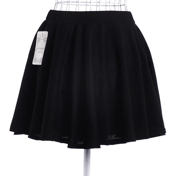 2015 New Summer Solid Empire Skirt Free Shipping Casual Mini Skirt Drop Shipping Female Skirt 8 Colors - flax stores.shopify