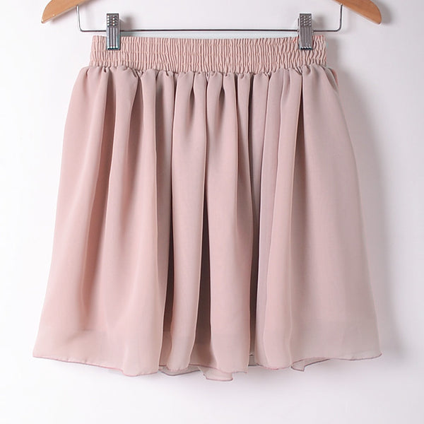 2015 New Summer Solid Empire Skirt Free Shipping Casual Mini Skirt Drop Shipping Female Skirts 20 Colors - flax stores.shopify