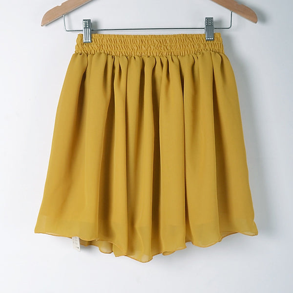 2015 New Summer Solid Empire Skirt Free Shipping Casual Mini Skirt Drop Shipping Female Skirts 20 Colors - flax stores.shopify