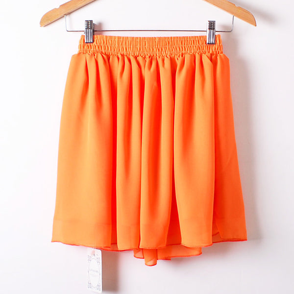 2015 New Summer Solid Empire Skirt Free Shipping Casual Mini Skirt Drop Shipping Female Skirts 20 Colors - flax stores.shopify