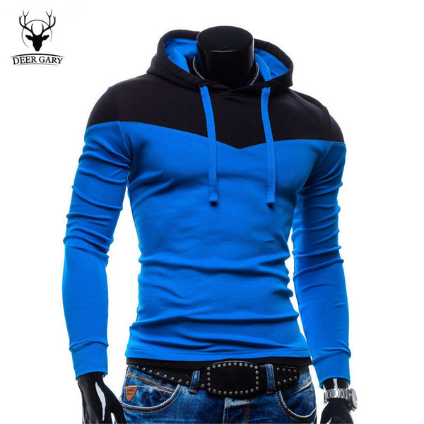 2015 New Arrival Fashion Men's Hoodies Patchwork Two Colors Napping Casual Men's Sweatshirts Hooded Collar Men Coats 6 Colors - flax stores.shopify