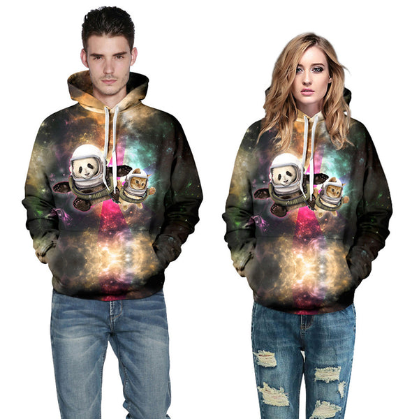 2016 New Fashion Couples Hoodies With Hood 3d Printed Pocket Sweatshirts Casual Long Sleeve Tops Sportswear Men/Women Tracksuit - flax stores.shopify