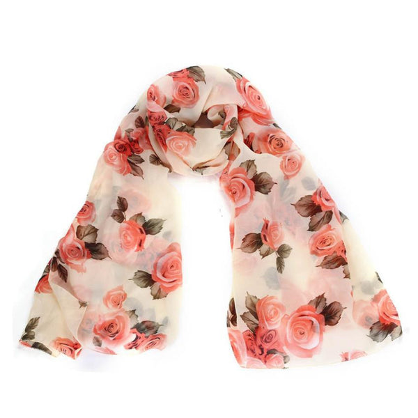 Rose Scarf Womens 2016 Fashion Voile Long Stole Scarves Shawl Scarf Ladies - flax stores.shopify