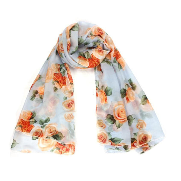 Rose Scarf Womens 2016 Fashion Voile Long Stole Scarves Shawl Scarf Ladies - flax stores.shopify