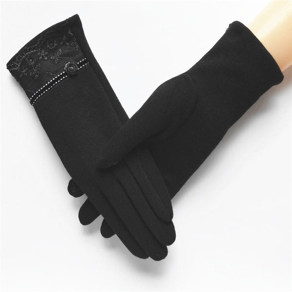 Elegant Touch Screen Cotton Gloves - flax stores.shopify