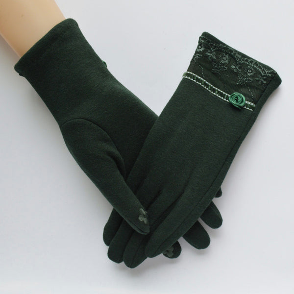 Elegant Touch Screen Cotton Gloves - flax stores.shopify