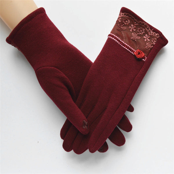 Elegant Touch Screen Cotton Gloves - flax stores.shopify