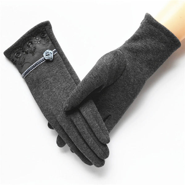 Elegant Touch Screen Cotton Gloves - flax stores.shopify