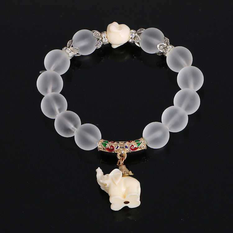 Crystal Elephant Bracelet - flax stores.shopify