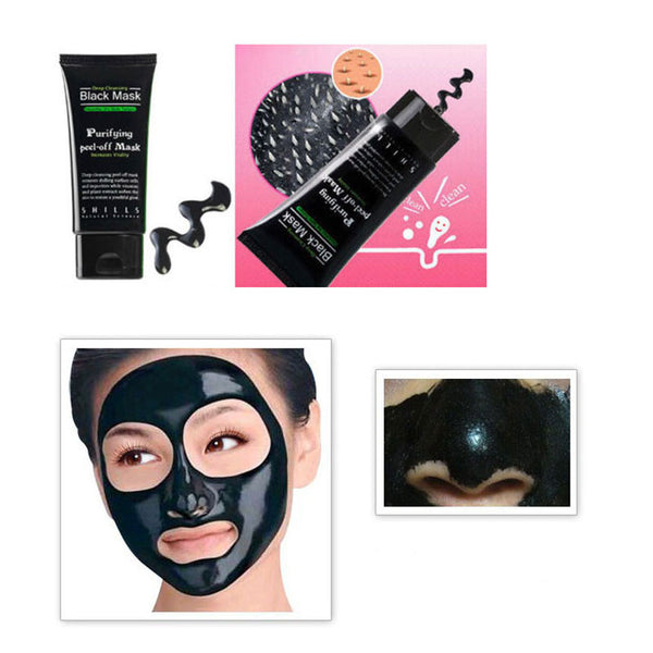 Deep Cleansing Purifying Peel Off Mud Blackhead  Face Mask Black Mask Remove Black Head  Makeup Beauty - flax stores.shopify